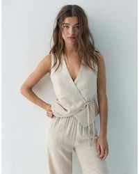 Pull&Bear - Canotta Rustica Con Laccetto Laterale - Lyst