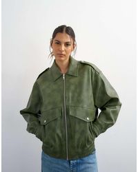 TOPSHOP - Giacca Bomber Corta - Lyst