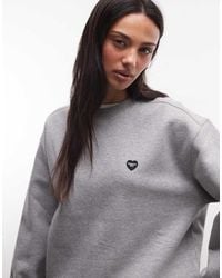 Carhartt - Small Heart Patch Sweatshirt - Lyst
