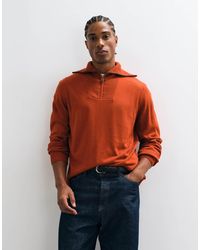 ASOS - Relaxed Knitted Half Zip Jumper - Lyst