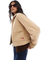 Tommy Hilfiger - Twill Worker Jacket With Cord Collar - Lyst