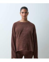 ASOS - Asos Design Maternity Lounge Mix & Match Lightweight Fleece Long Sleeve Slouch - Lyst