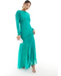 DASKA - Long Sleeve Maxi Dress - Lyst