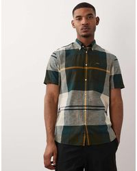 Barbour - Douglas Short Sleeve Large Check Tartan Tailored Shirt - Lyst