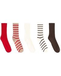 Oysho - 5 Pairs Of Cotton Blend Classic Socks - Lyst