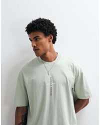 AllSaints - Knox Embroidered Logo T-shirt With Back Print - Lyst