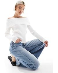Glamorous - Bardot Knit Top - Lyst