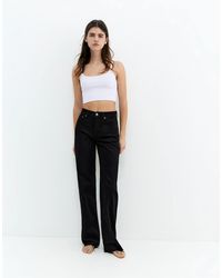 Pull&Bear - Tall - jean droit ample - chiné - Lyst