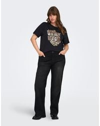 ONLY - Wide Fit Jeans - Lyst