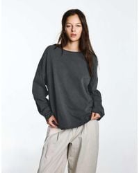 Pull&Bear - Oversize Long Sleeve T-shirt - Lyst
