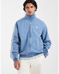 adidas Originals - Denim Firebird Track Top - Lyst