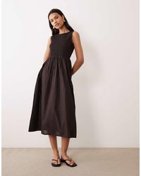 Jdy - Sleeveless Smock Midi Dress - Lyst