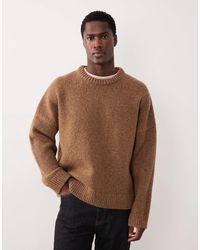 ARKET - Pure Wool Heavyweight Crew Neck Jumper - Lyst