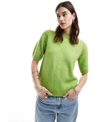 SELECTED - Lolina Short Sleeve Knitted Jumper - Lyst