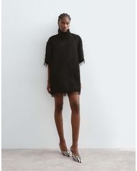 ARRANGE - All Over Fringe T-shirt Sleeve Mini Dress - Lyst
