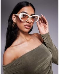 Kaiia - Exclusive Chunky Oval Frame Sunglasses - Lyst