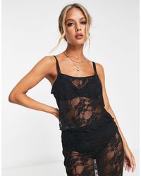 TOPSHOP - Co Ord Lace Cami Top - Lyst