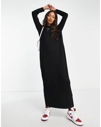 ASOS - – langärmliges maxi-t-shirt-kleid - Lyst