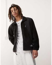The North Face - Chaqueta Polar Negra Con Bolsillo De Tejido Grueso Polar Sun De - Lyst