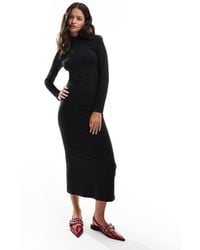 Miss Selfridge - Long Sleeve High Neck Maxi Dress - Lyst