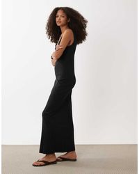 ASOS - Wide Rib Sleeveless Scoop Neck Maxi Dress - Lyst