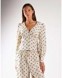 NARRATED - Button Front Blouse - Lyst