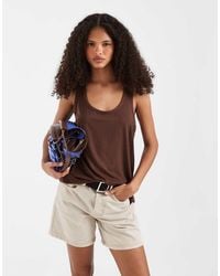 ASOS - Breathemax Lyocell Slouchy Scoop Neck Vest - Lyst