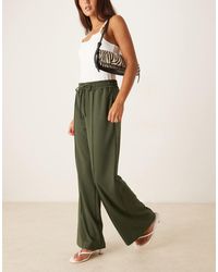 Vila - Pintuck Wide Leg Pants - Lyst