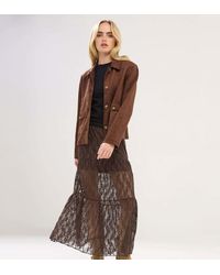 PixieGirl - Petite Lace Maxi Skirt - Lyst