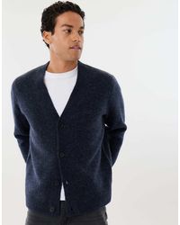 Threadbare - Relaxed Fit Wool Blend V Neck Cardigan - Lyst