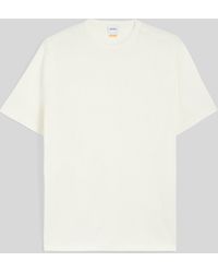 Aspesi - T-Shirt Aus Einem Mix Aus Baumwolle, Seide Und Leinen - Lyst