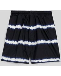 Aspesi - Bermuda-Shorts Aus Baumwolle Mit Tie-Dye-Print - Lyst