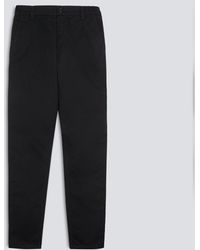 Aspesi - Chino-Hosen Aus Baumwoll- Und Leinen Gabardine - Lyst