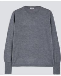 Aspesi - Merinowollpullover Mit Halsausschnitt - Lyst