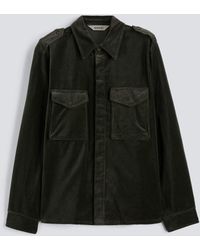 Aspesi - Field Shirt Aus Glattem Samt - Lyst