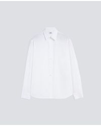 Aspesi - Fred-Hemd Aus Textilgefarbtem Hellem Poplin - Lyst