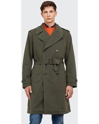 Aspesi TRENCHCOAT AUS SCHWERER BAUMWOLLE - Grün