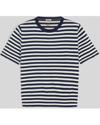 Aspesi - T-Shirt Aus Einem Mix Aus Baumwolle, Seide Und Leinen - Lyst