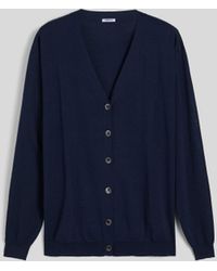 Aspesi - Strickcardigan Aus Einem Mix Aus Baumwolle, Seide Und Leinen - Lyst