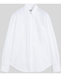 Aspesi - Hemd Aus Oxford-Baumwolle Mit Button-Down-Kragen - Lyst
