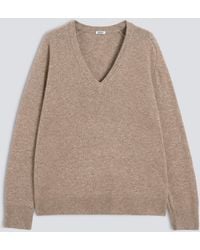 Aspesi - Pullover Mit V-Ausschnitt Aus Wolle, Yak Und Kaschmir - Lyst