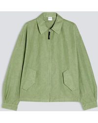 Aspesi - Jacke Aus Textilgefarbtem Slurb-Baumwollin Canvas - Lyst