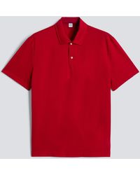 Aspesi - Polo-Shirt Mit Kurzen Armeln Aus Baumwolljersey - Lyst
