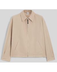 Aspesi - Jacke Aus Baumwoll-Leinen-Gabardine - Lyst