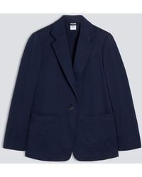 Aspesi - Dekonstruierte, Einreihige Jacke Aus Baumwoll-Koper - Lyst