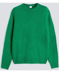 Aspesi - Shetland-Pullover Aus Wolle Mit Rundhalsausschnitt - Lyst