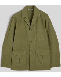 Aspesi - Jacke Aus Baumwoll-Leinen-Canvas - Lyst