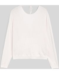Aspesi - Pullover Aus Baumwolle Mit RãCkenausschnitt - Lyst