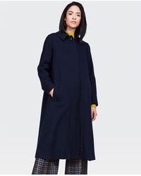 Aspesi CAPPOTTO IN PANNO DI CACHEMIRE - Blu