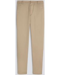 Aspesi - Chino-Hosen Aus Baumwoll- Und Leinen Gabardine - Lyst